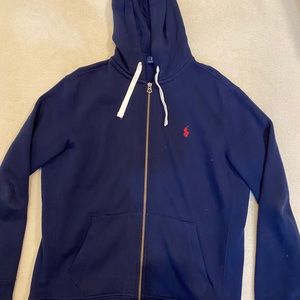 Blue Polo Full Zip